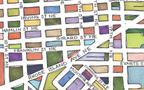 Brookland Map Art Print