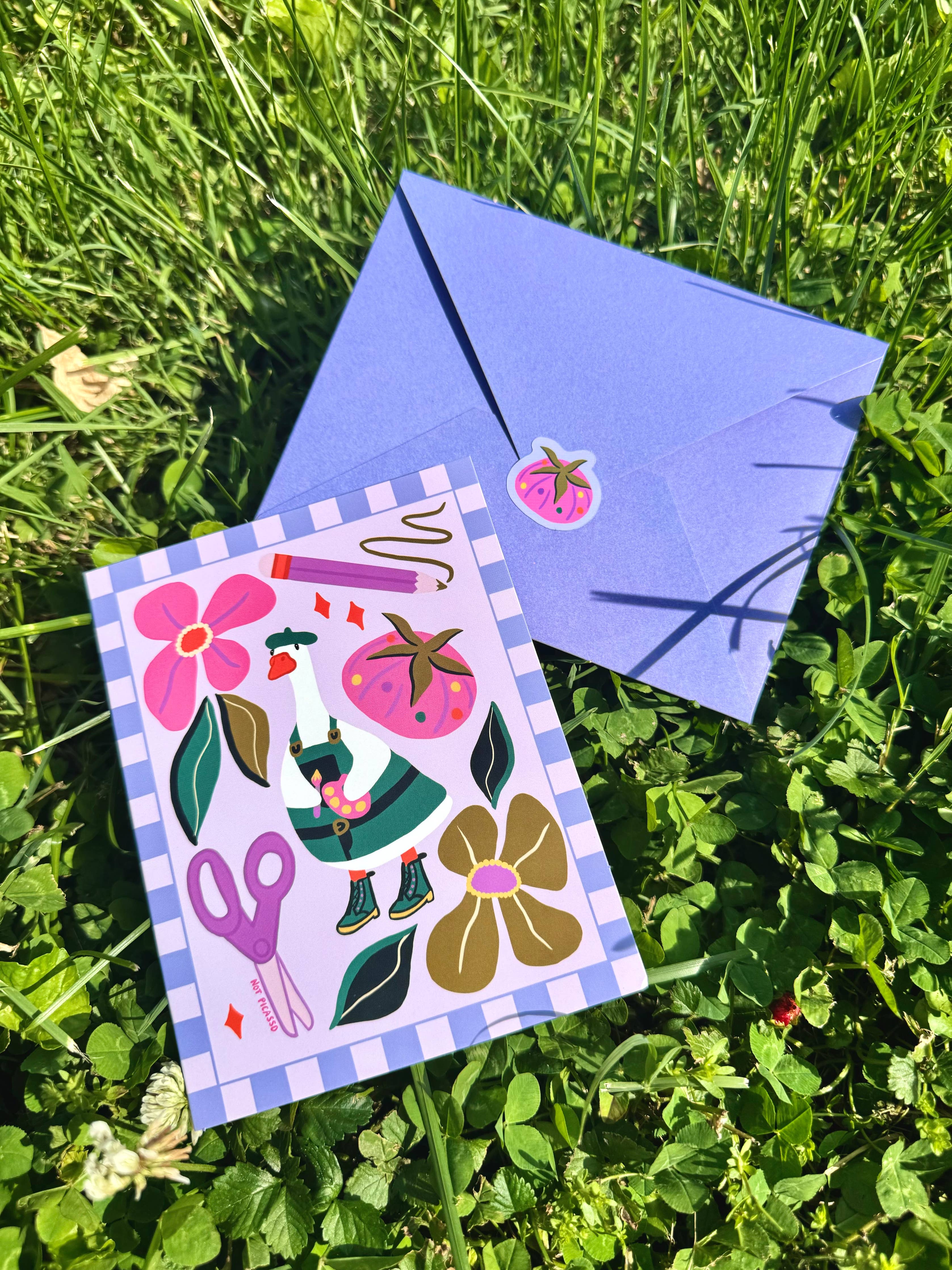Vincent Van Goose Greeting Card