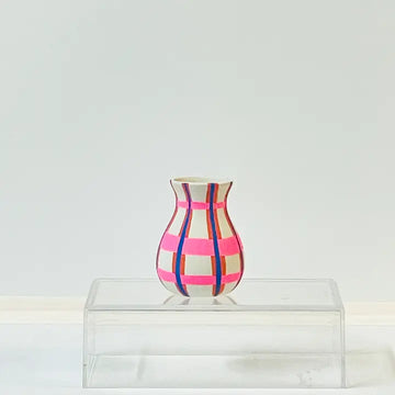 Mini Plaid Vase