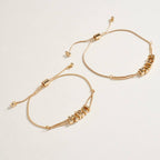 7.25 Inch Metal Puffy Mama Mini Pendant Bracelet