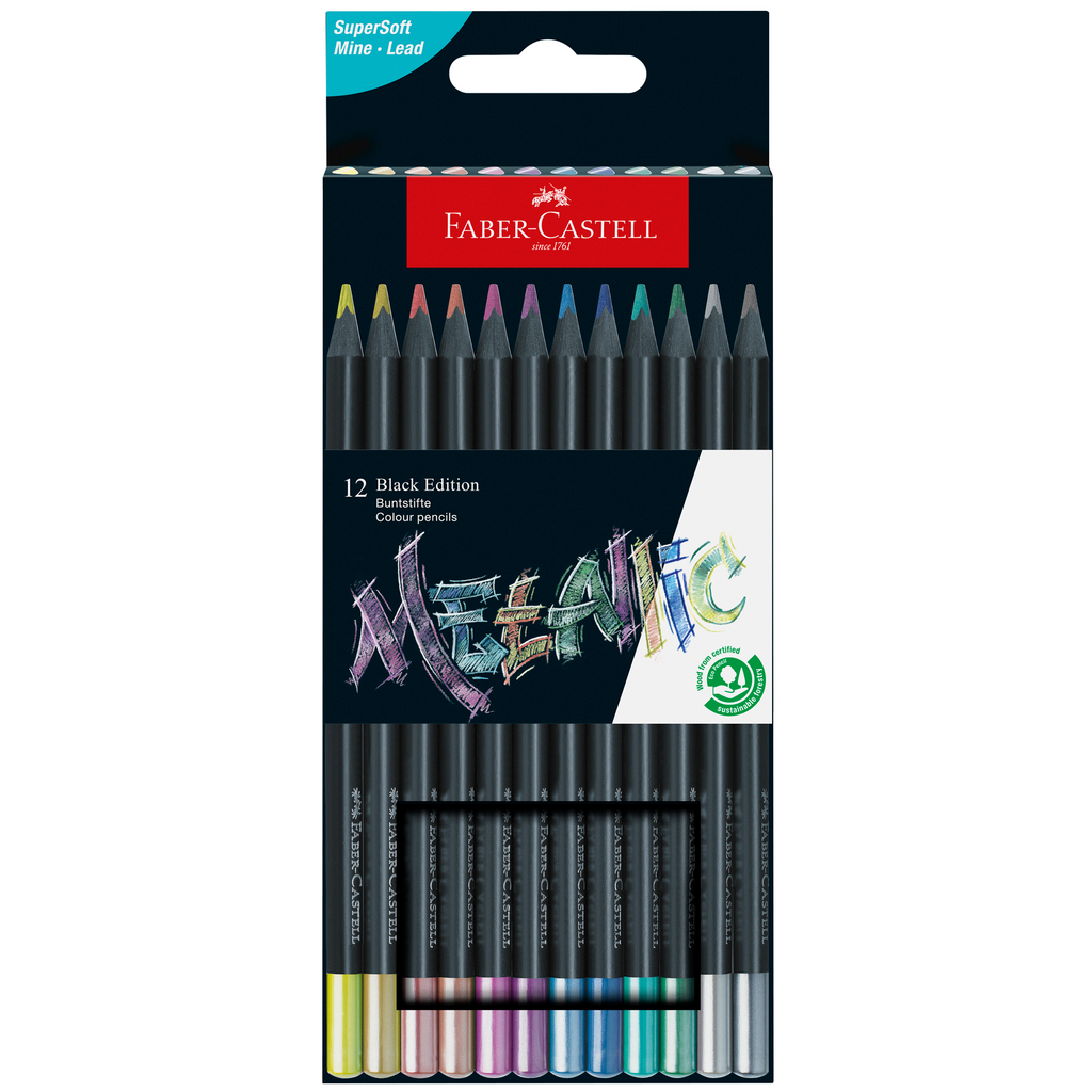 Black Edition Metallic Color Pencils