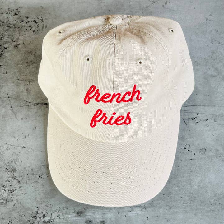 French Fries Foodie Baseball Cap Dad Hat Diner Funny