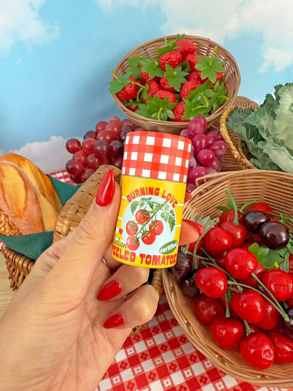 Canned Tomato Match Jar