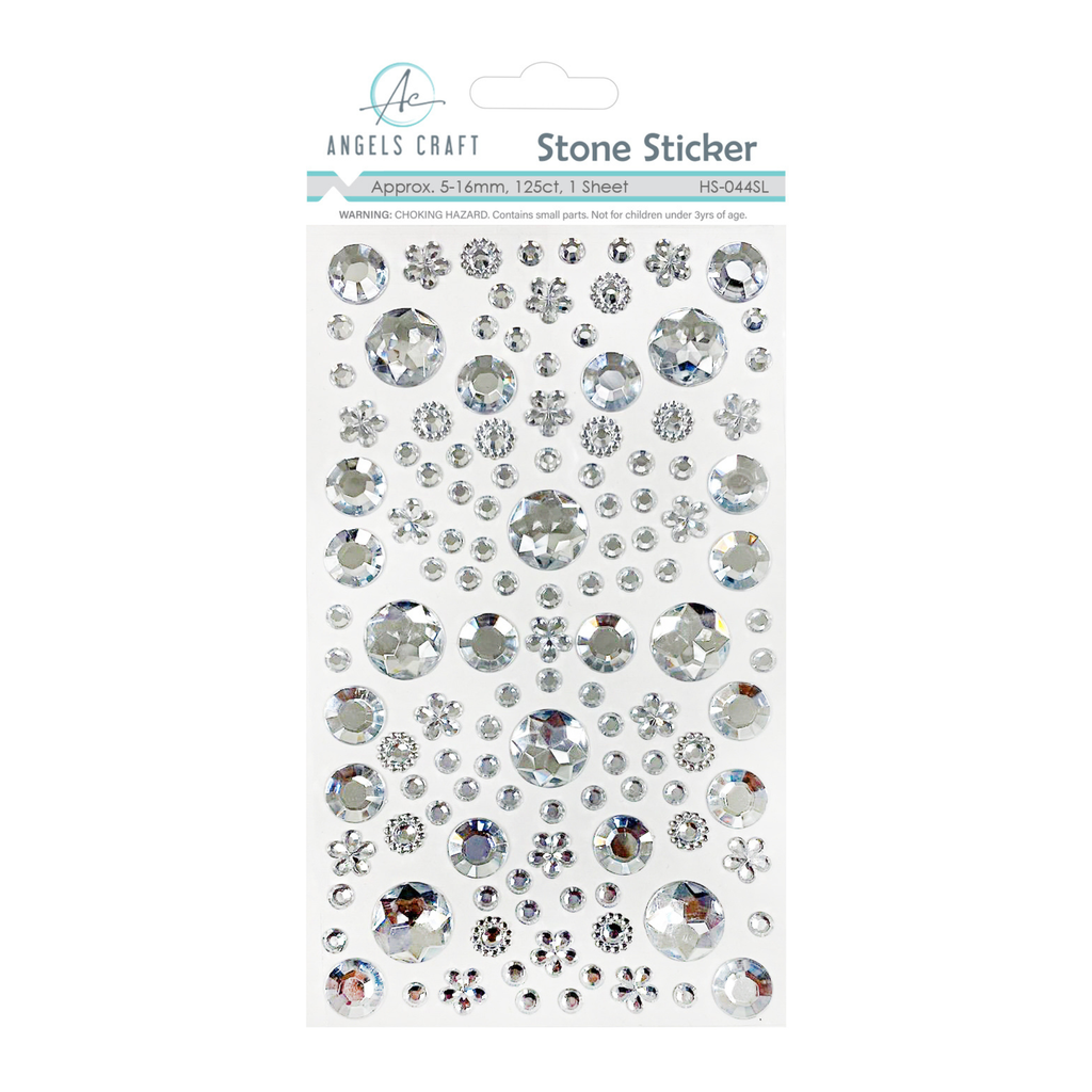 Round & Flower Shape Rhinestone Stickers