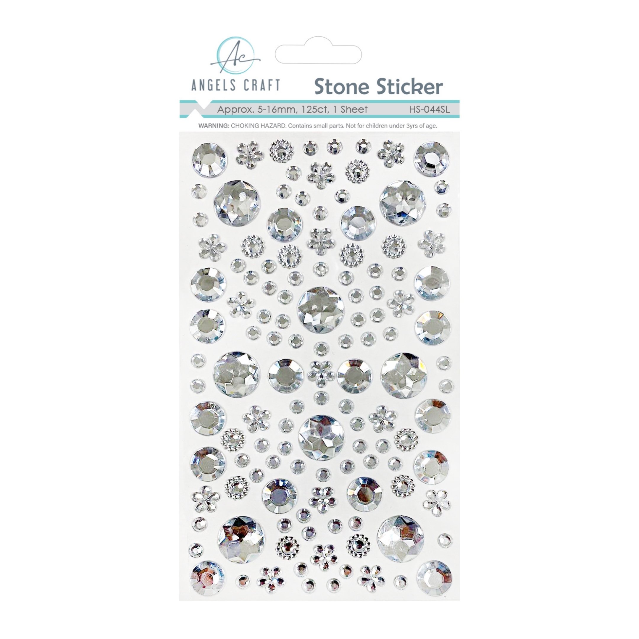Round & Flower Shape Rhinestone Stickers