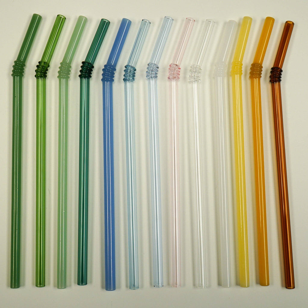 Ridged Glass Straws