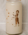 Cowgirl Shoots For the Stars 20oz Can Glass | Western Pin-Up