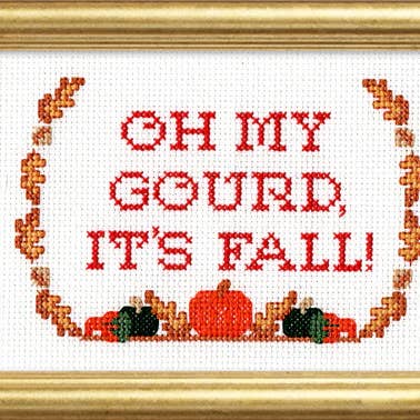 Oh My Gourd Cross Stitch Kit