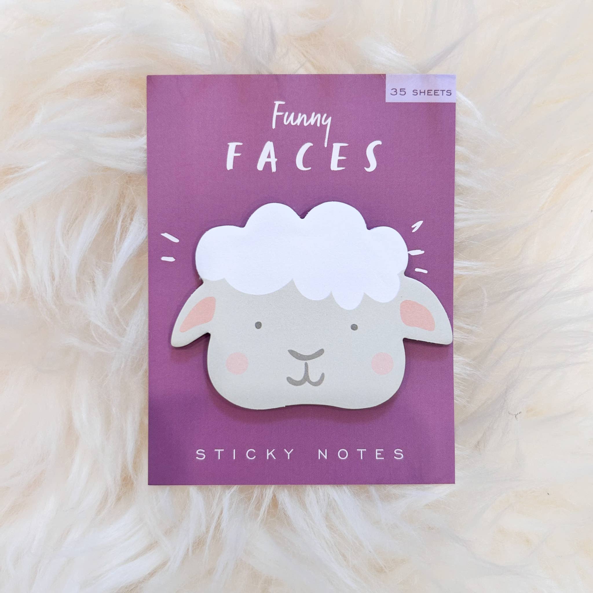 Sheep Funny Faces Sticky Notes