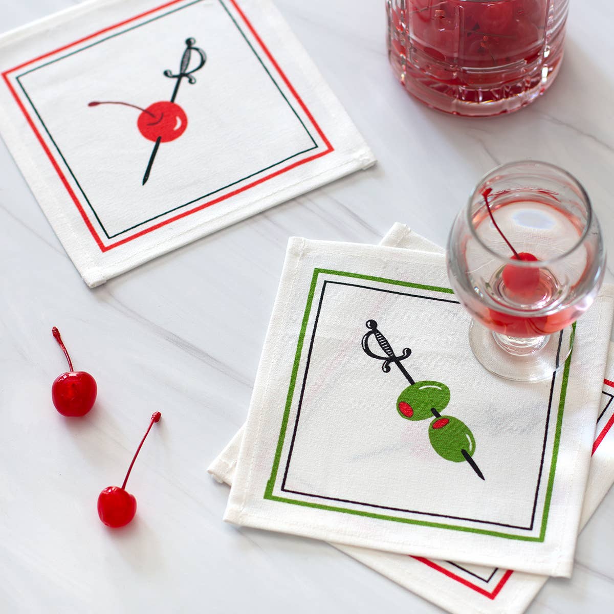 Garnish Swords Cocktail Napkin Set