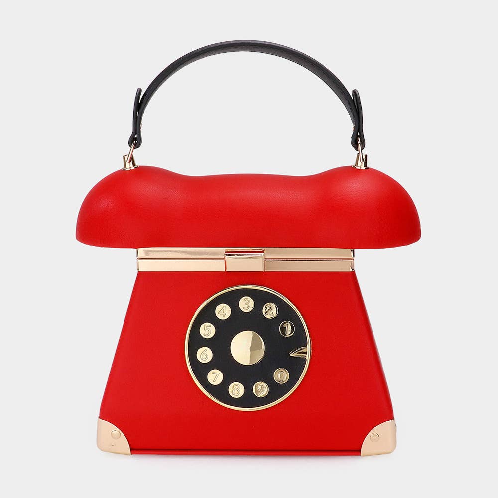 Telephone Designed Tote / Crossbody Bag