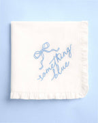Something Blue Embroidered Handkerchief | Bridal Wedding