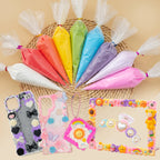 Rainbow Decoden Cream Set, Fake Whipped Cream Glue For DIY
