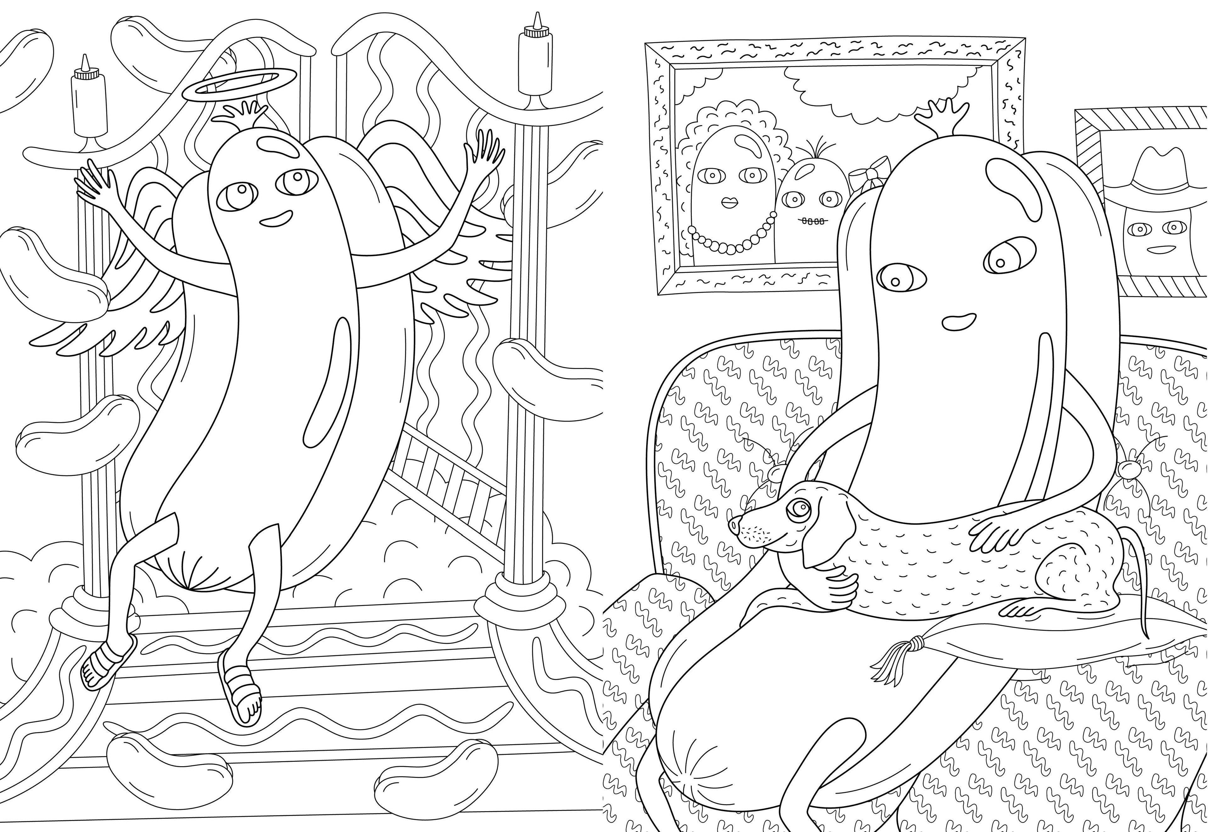 Ultimate Hot Dog Coloring and Activity Book