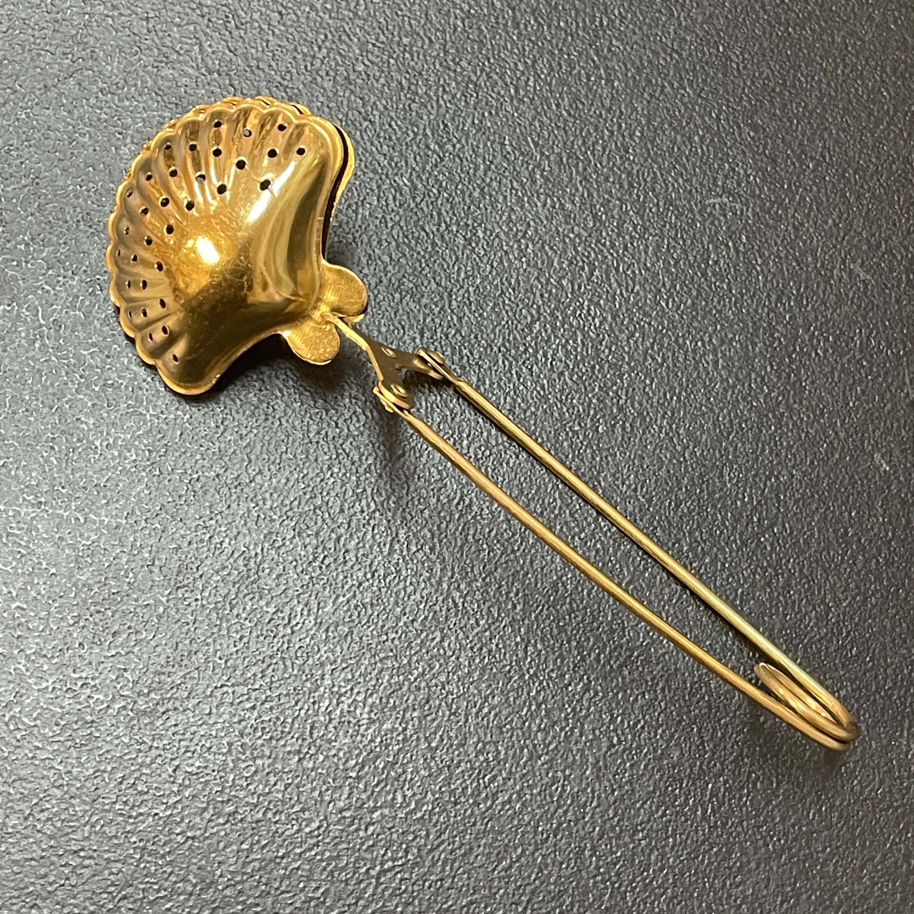 Gold SHELL Tea Infusers Bulk Barrel #20