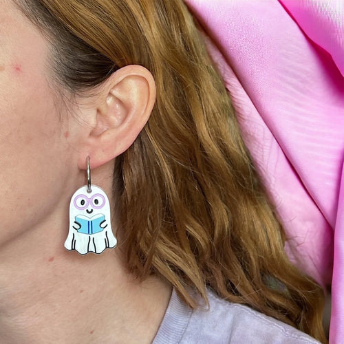 BOOkish Ghost Earrings