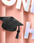 One Degree Hotter 5.5" Banner - iridescent foil, Graduation