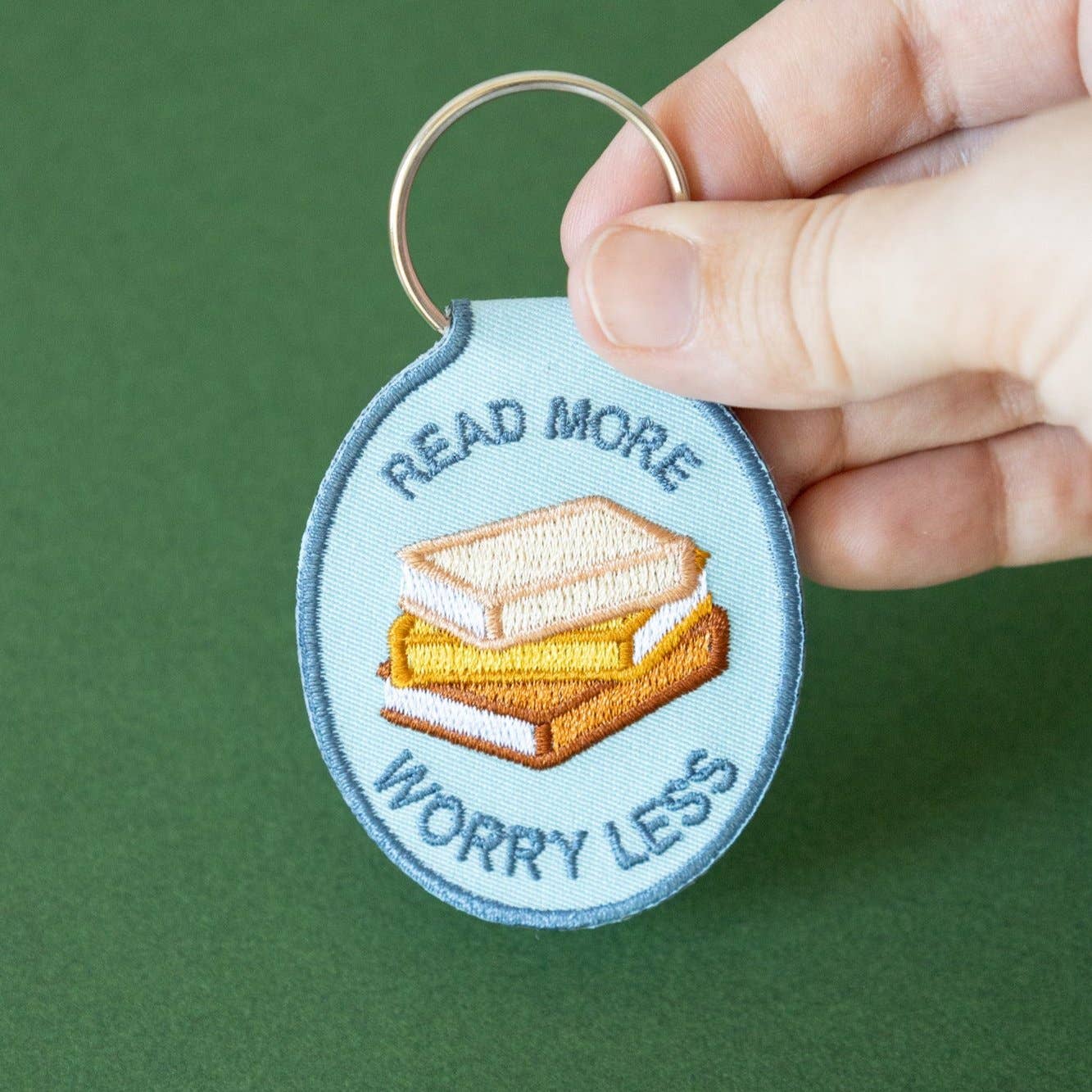 Read More Embroidered Keychain