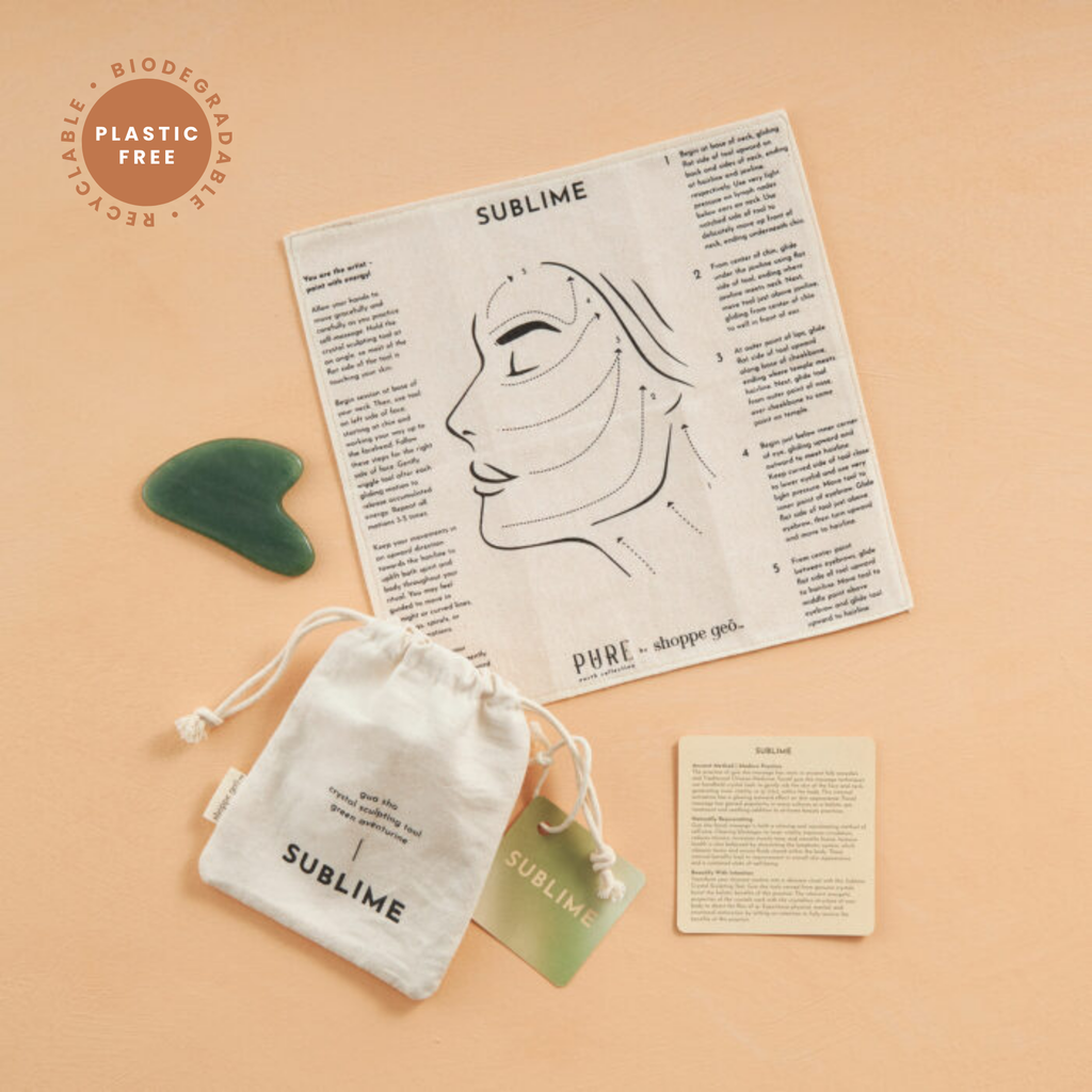 SUBLIME Gua Sha Crystal Sculpting Tool - Plastic Free