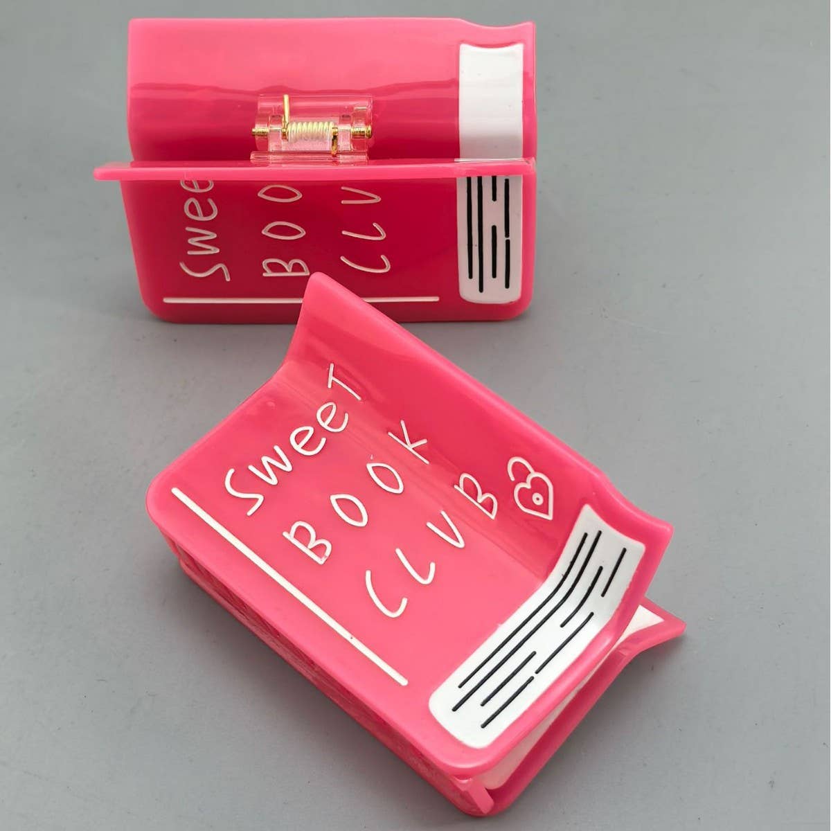 “Sweet Book Club”  Book Hair Claw Clip