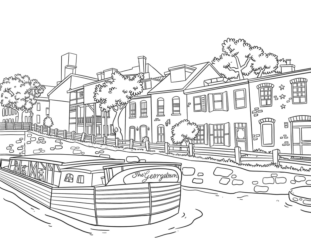 Color Washington DC coloring guidebook
