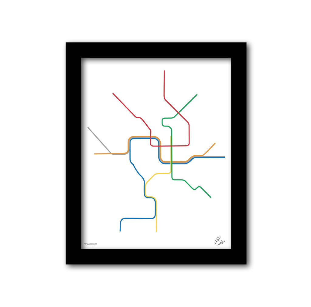 Washington DC Transit Minimalist Wall Decor
