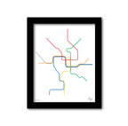 Washington DC Transit Minimalist Wall Decor