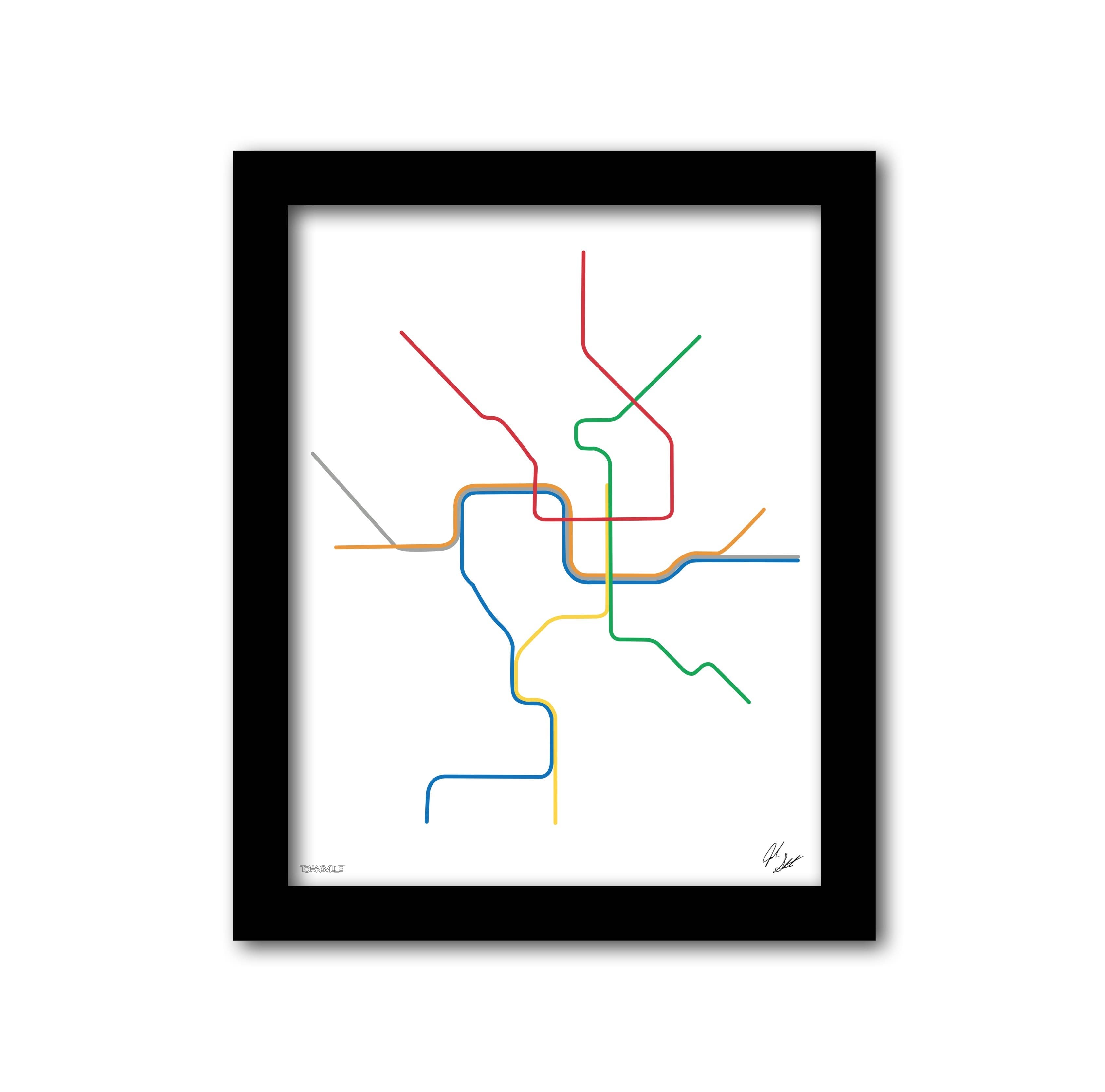 Washington DC Transit Minimalist Wall Decor