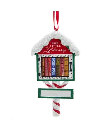 4" Little Library Personalize Ornament