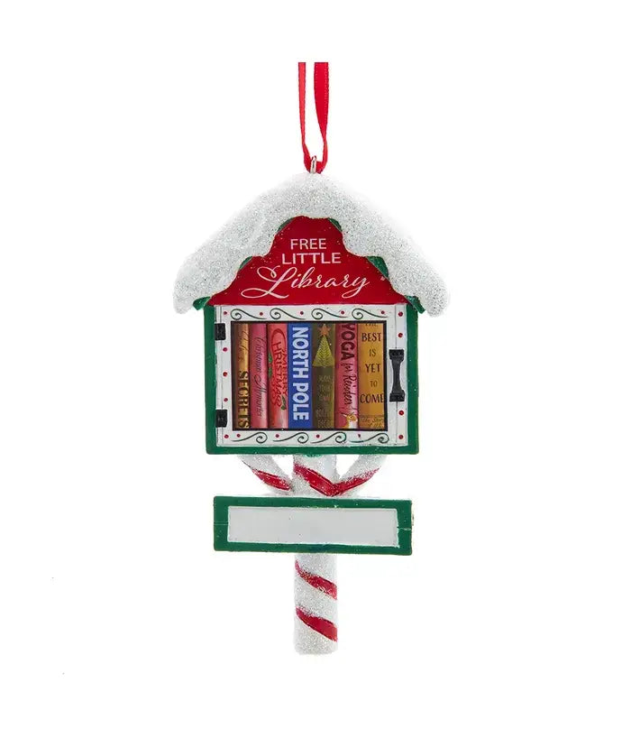 4" Little Library Personalize Ornament