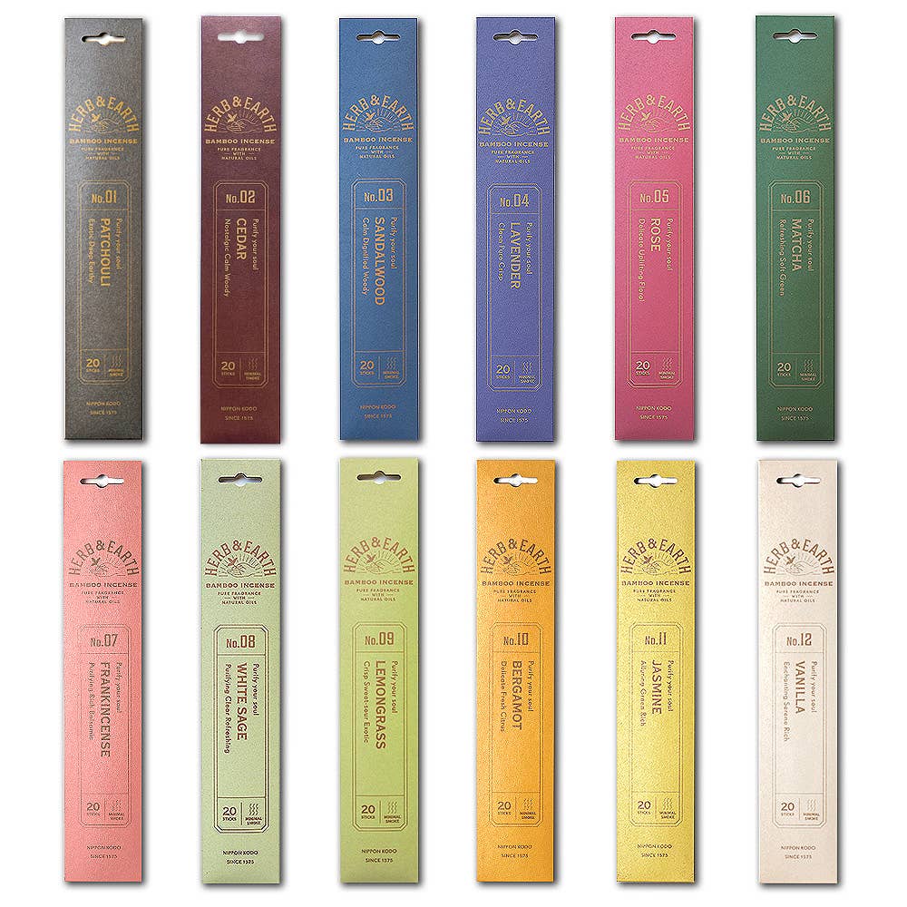 Herb & Earth Bamboo Incense 20 Packs