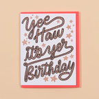 Yee Haw Western Birthday Card