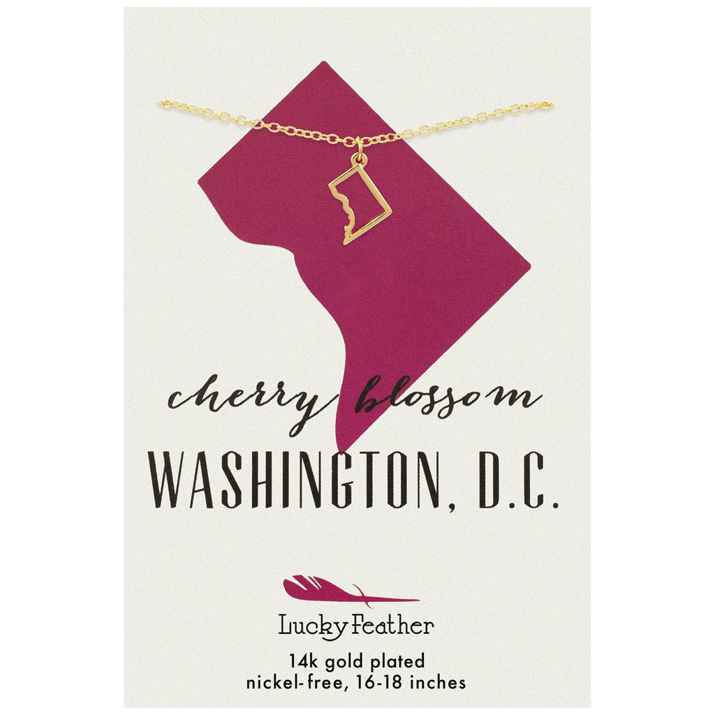 State Necklace - Gold - WASHINGTON DC