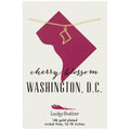 State Necklace - Gold - WASHINGTON DC