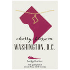 State Necklace - Gold - WASHINGTON DC