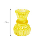Yellow Glass Dinner Candle & Tealight Holder | Summer Gifts |