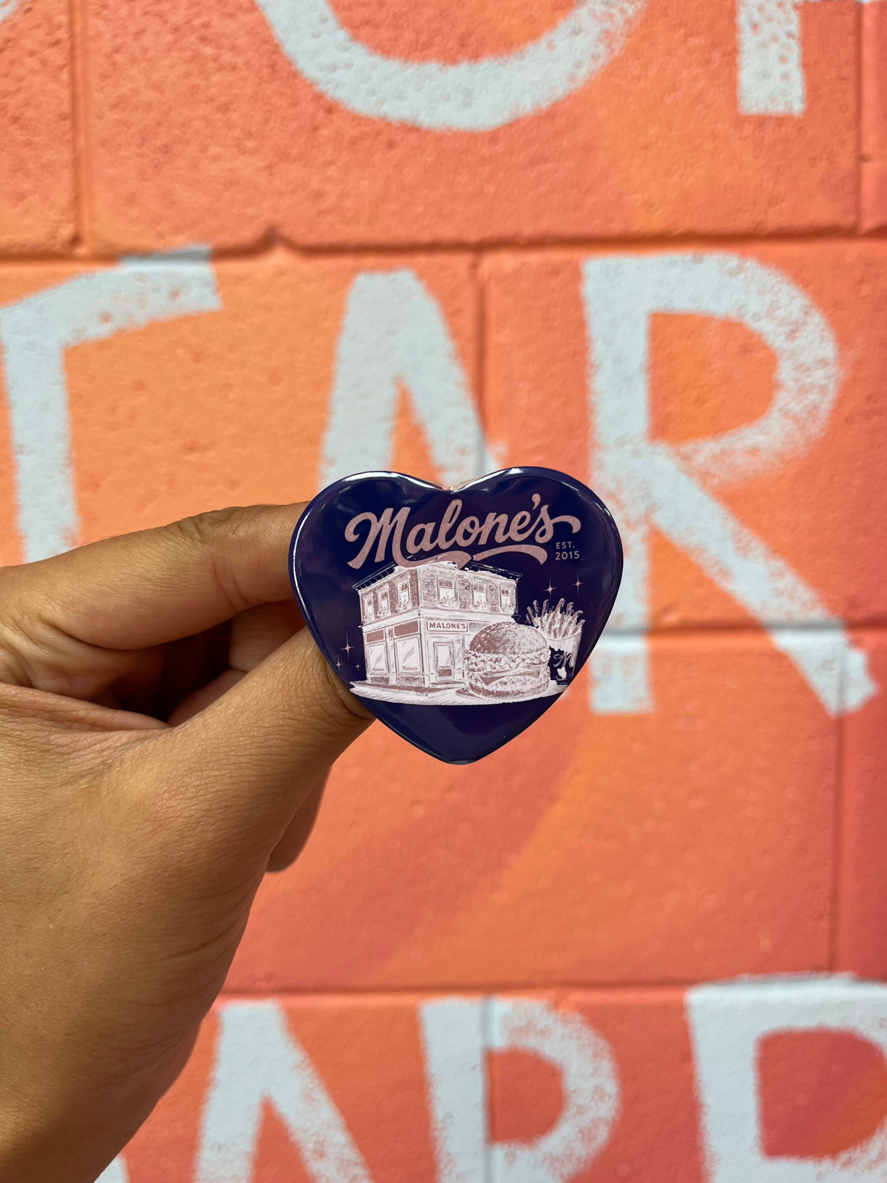 Malone’s Off Campus Button Pin