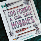 Girl Hobbies Art Print - Multiple Size Options