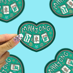 I Love Mahjong Cute Gaming Vinyl Sticker