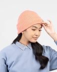 Simple Grid Knit Beanie