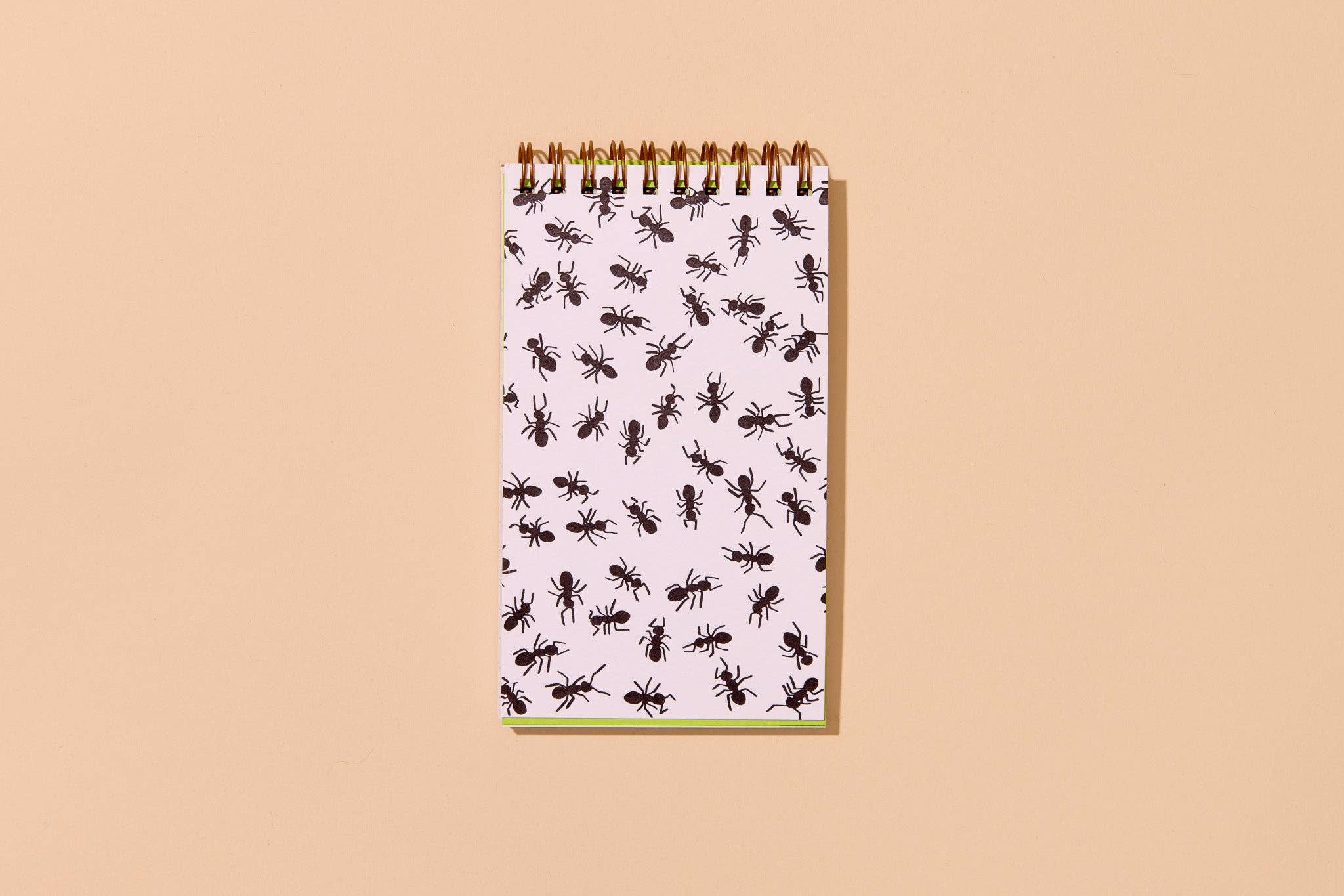 Ants Letterpress Pocket Size Spiral Notebook