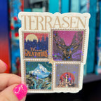 Terrasan Stamps Throne of Glass Holographic Sticker