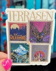 Terrasan Stamps Throne of Glass Holographic Sticker