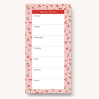 Floral Magnetic Meal Plan Notepad