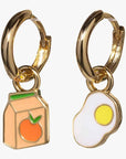 Hoop Earrings - Juice Box/Egg