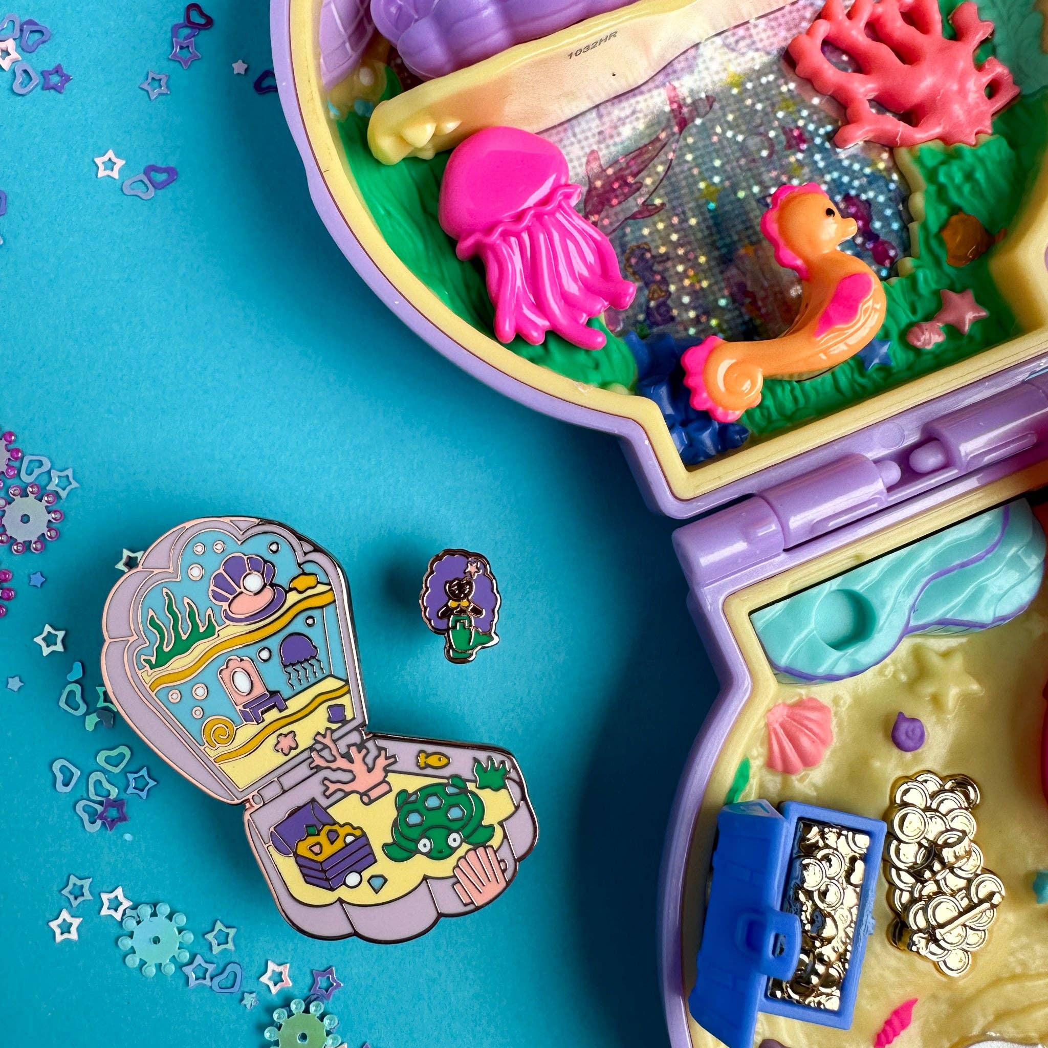 Mermaid Pocket Enamel Pin Set