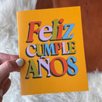Feliz Cumpleaños Text Spanish Birthday Card