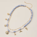 Seaside Charm Layered Bead Necklace