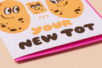 Letterpress New Baby Card—New Tot (Potato, Veggie, Sweet)