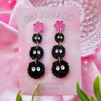 Soot Sprites Handmade Acrylic Earrings & Keychains